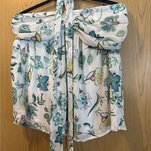 Addition Elle Floral Off-Shoulder Blouse - Multicolor